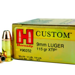 Hornady Custom 9mm Luger 115gr XTP