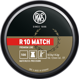RWS R 10  Match Cal.177 (8.2gr/.53g)